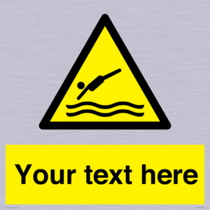 Custom Warning diving area